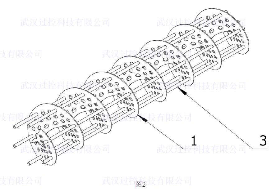 一种连续螺旋折流板管壳式换热器 附图2