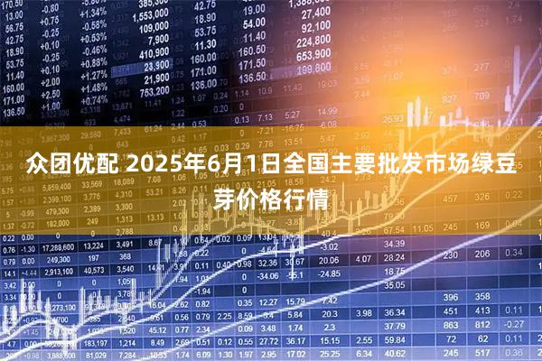 众团优配 2025年6月1日全国主要批发市场绿豆芽价格行情