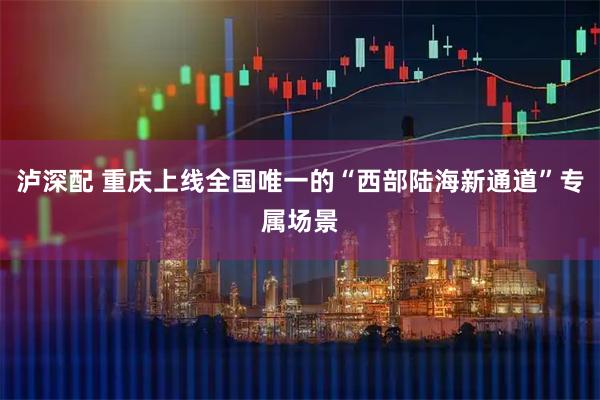 泸深配 重庆上线全国唯一的“西部陆海新通道”专属场景