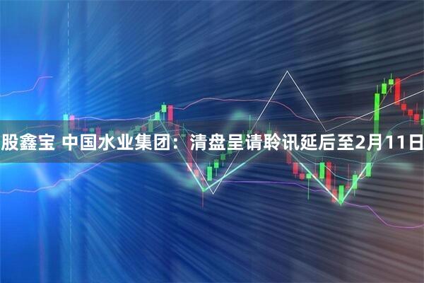 股鑫宝 中国水业集团：清盘呈请聆讯延后至2月11日
